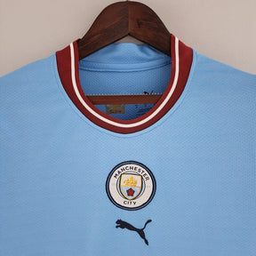 Camisa Manchester City Home 22/23 Torcedor Puma Feminina - Azul