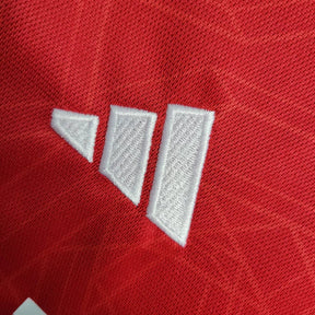 Camisa Manchester United Home 23/24 - Manga Longa - Torcedor Adidas Masculina - Vermelho
