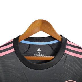 Camisa Inter Miami II 23/24 manga longa - Torcedor Adidas Masculina - Preta com detalhes em rosa