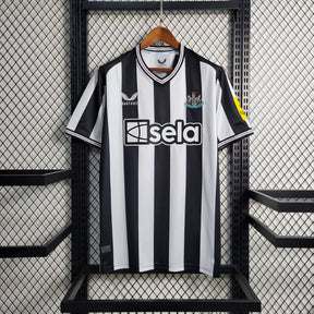 Camisa Newcastle I 23/24 - Torcedor Castore Masculina - Branco e Preto