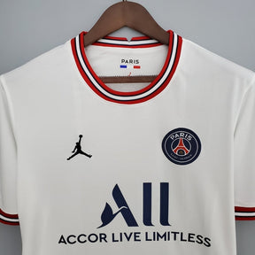 Camisa Paris Saint-Germain Fourth 21/22 - Torcedor Jordan Masculina - Branca