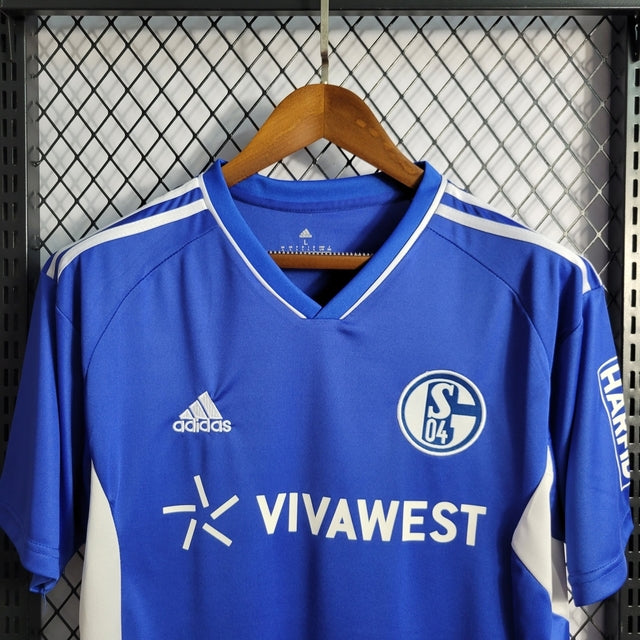 Camisa Schalke 04 Home 22/23 Torcedor Umbro Masculina - Azul Royal