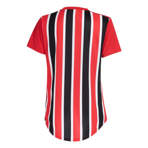 Camisa São Paulo II 22/23 Torcedor Adidas Feminina - Vermelho, Preto e Branco