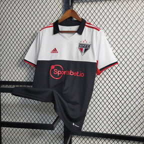 Camisa São Paulo III 22/23 Torcedor Adidas Masculina - Vermelho, Preto e Branco