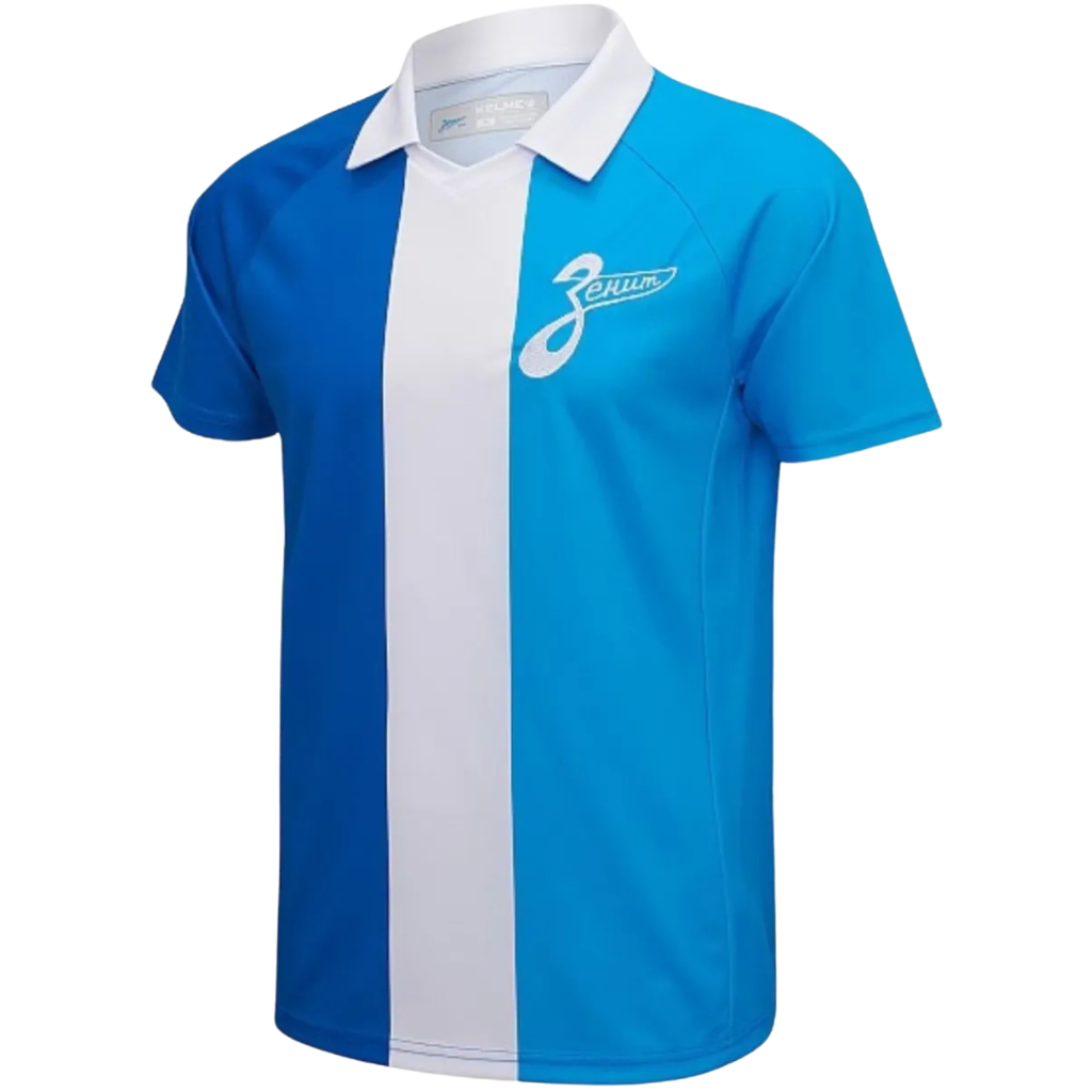 Camisa Zenit 100anos 2025 Kelme Azul Torcedor Masculina