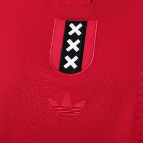 Camisa Ajax Edição Aniversário 125 anos 25/26 manga longa - Torcedor Adidas Masculina - Branca e vermelha