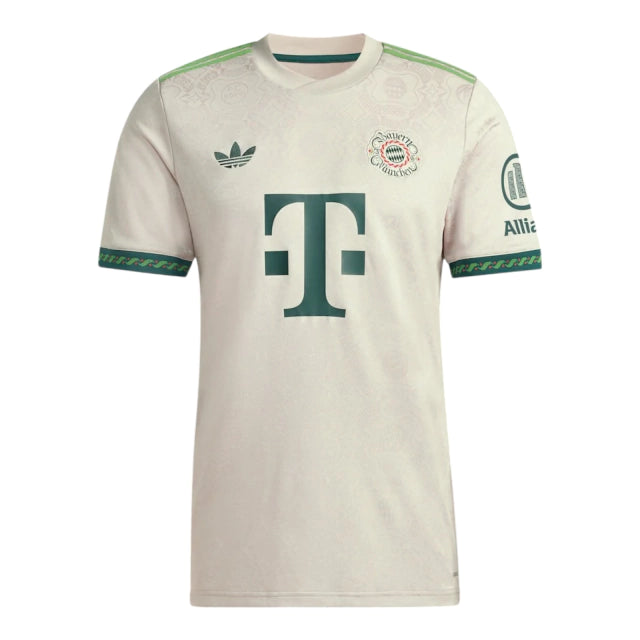Camisa Bayern de Munique - Oktoberfest 25/26 - Torcedor Masculina - Bege e verde