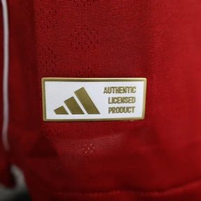 Camisa Liverpool I 25/26 manga longa - Jogador Adidas Masculina - Vermelha com detalhes em branco