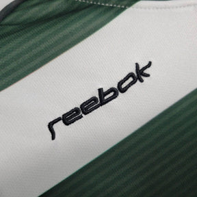 Camisa Retrô Sporting Lisboa I 2001/2003 manga longa - Reebok Masculina - Branca com detalhes em verde