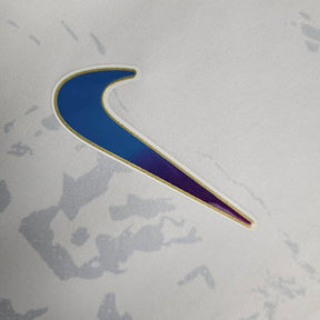 Camisa Al-Nassr II 23/24 manga longa - Torcedor Masculina - Branca com detalhes em roxo e azul
