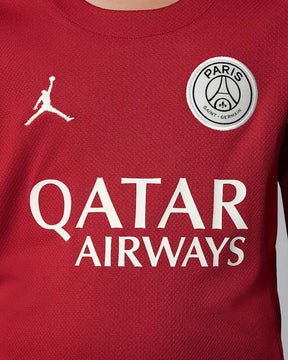 Camisa Paris Saint-German Fourth 25/26 manga longa - Torcedor Nike Masculina - Vermelha