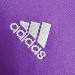 Camisa Retrô Real Madrid II 2017/2018 manga longa - Adidas Masculina - Roxa com detalhes em branca