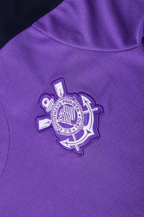 Kit Treino adulto - Camisa e Shorts - Corinthians Nike 25/26 - Roxo
