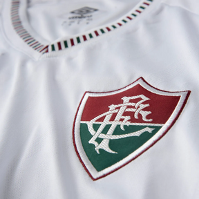 Camisa Fluminense II 25/26 - Torcedor Umbro Feminina - Branca com detalhes em verde e vermelho