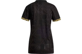 Camisa Seleção México I 25/26 - Torcedor Adidas Feminina - Preta com detalhes em dourado
