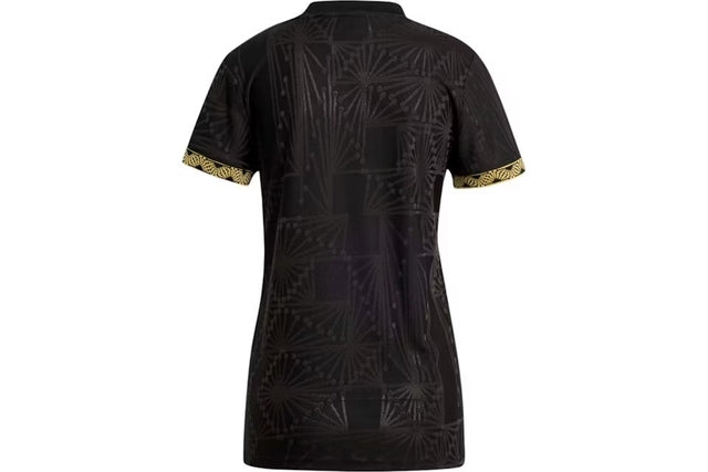 Camisa Seleção México I 25/26 - Torcedor Adidas Feminina - Preta com detalhes em dourado