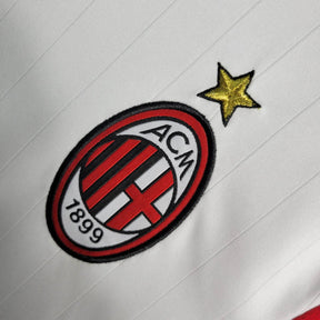 Camisa Retrô AC Milan 2006/2007 manga longa - Masculina Adidas - Branca com detalhes em preto e vermelho