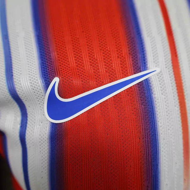 Camisa Atlético de Madrid I 24/25 manga longa - Jogador Nike Masculina - Vermelha com detalhes em branco e azul