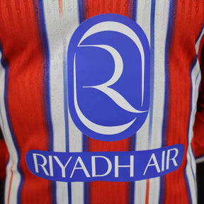 Camisa Atlético de Madrid I 24/25 manga longa - Jogador Nike Masculina - Vermelha com detalhes em branco e azul