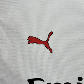 Camisa AC Milan II 25/26 - Torcedor Puma Masculina - Branca com detalhes em vermelho e preto