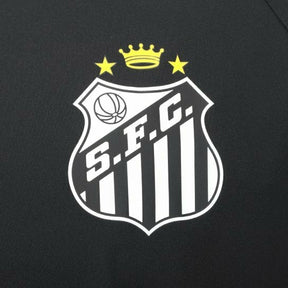 Camisa Santos Treino 25/26 - Torcedor Umbro Masculina - Preta com detalhes em amarelo