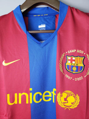 Camisa Retrô Barcelona I 07/08 manga longa - Masculina Nike - Vermelha e azul