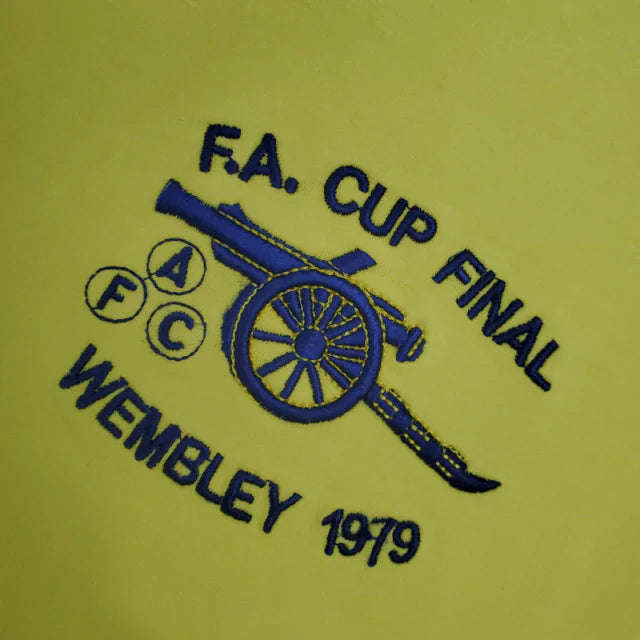 Camisa Retrô Arsenal II 1971/1979 manga longa - Masculina Adidas - Amarela com detalhes em azul