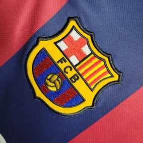 Camisa Retrô Barcelona I 2014/2015 manga longa - Nike Masculina - Azul e vermelha