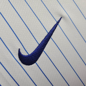 Camisa Seleção da França II 24/25 - Torcedor Nike Feminina - Branca com detalhes em azul e vermelho