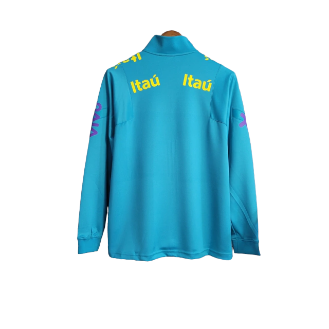Jaqueta Corta-Vento Brasil 23/24 Masculina Nike - Azul