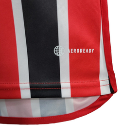 Camisa São Paulo II 23/24 - Torcedor Adidas Feminina - Vermelha e preta