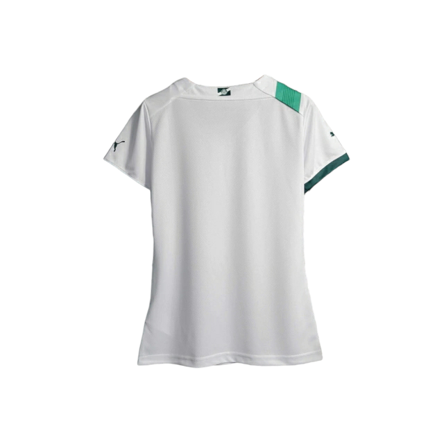 Camisa Palmeiras II 23/24 - Torcedor Puma Feminina - Branca com detalhes em verde