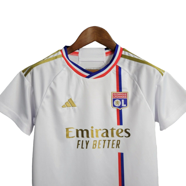 Kit Infantil Lyon I Adidas 23/24 - Branco