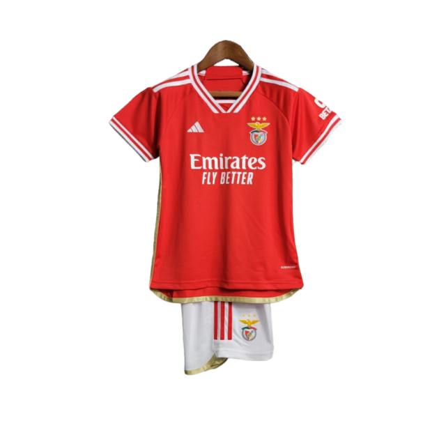 Kit Infantil Benfica I 23/24 - Adidas - Vermelho