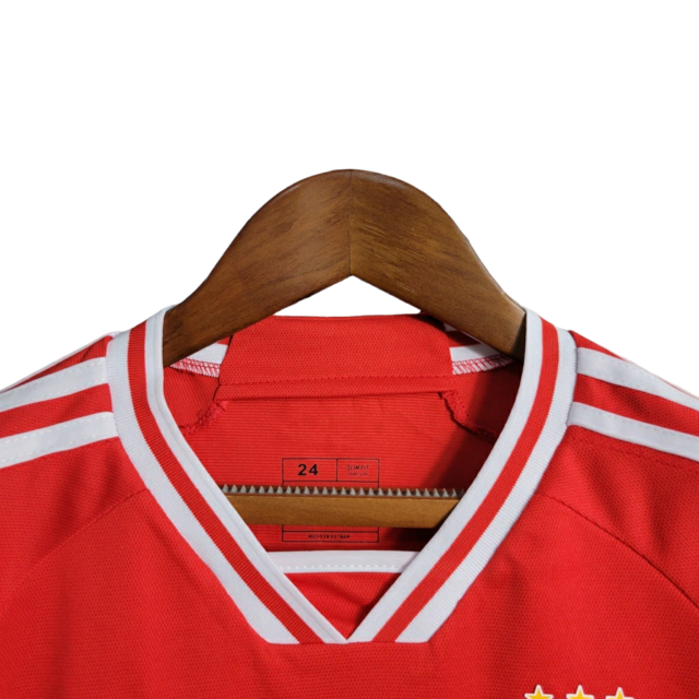 Kit Infantil Benfica I 23/24 - Adidas - Vermelho
