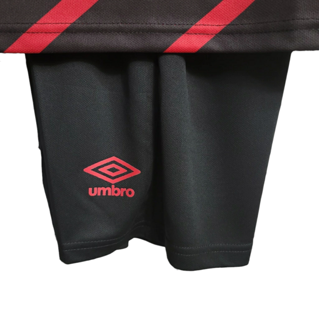 Kit Infantil Athletico Paranaense I 23/24 - Umbro - Vermelho e preto