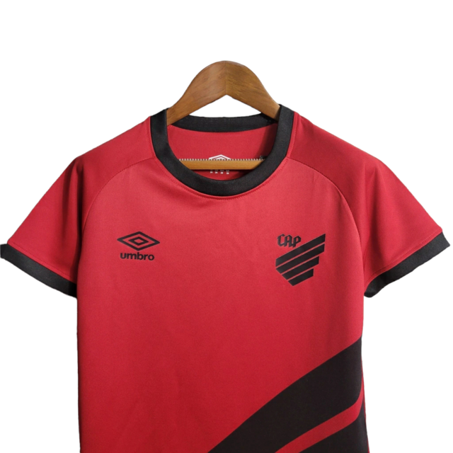 Kit Infantil Athletico Paranaense I 23/24 - Umbro - Vermelho e preto