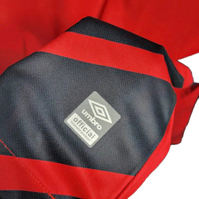 Camisa Athletico Paranaense I 23/24 manga longa - Torcedor Umbro Masculina - Vermelha com detalhes em preto