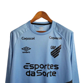 Camisa Athletico Paranaense II 23/24 manga longa - Torcedor Umbro Masculina - Azul com detalhes em preto