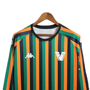 Camisa Venezia Treino 23/24 - Manga Longa - Torcedor Kappa Masculina - Verde e Laranja