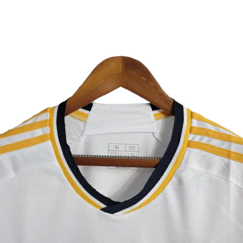 Camisa Real Madrid I 23/24 manga longa - Torcedor Adidas Masculina - Branca