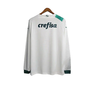 Camisa Palmeiras II 23/24 manga longa - Torcedor Puma Masculina - Branca com detalhes em verde