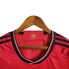 Camisa Manchester United Home 23/24 - Manga Longa - Torcedor Adidas Masculina - Vermelho