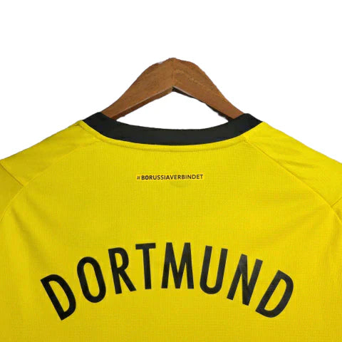 Camisa Borussia Dortmund 23/24 manga longa - Torcedor Puma Masculina - Amarela