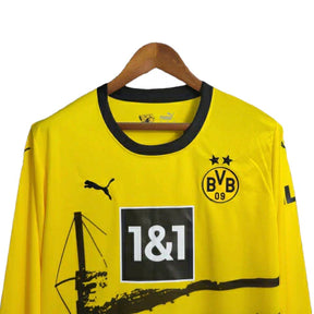 Camisa Borussia Dortmund 23/24 manga longa - Torcedor Puma Masculina - Amarela