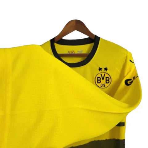 Camisa Borussia Dortmund 23/24 manga longa - Torcedor Puma Masculina - Amarela
