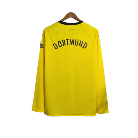 Camisa Borussia Dortmund 23/24 manga longa - Torcedor Puma Masculina - Amarela