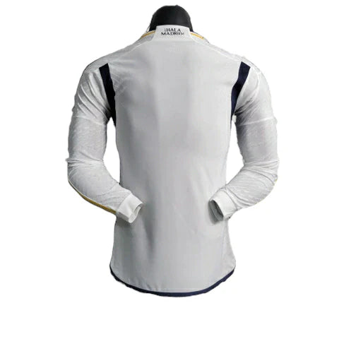 Camisa Real Madrid I 23/24 - Manga Longa - Jogador Adidas Masculina - Branco
