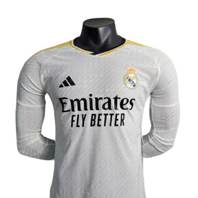 Camisa Real Madrid I 23/24 - Manga Longa - Jogador Adidas Masculina - Branco