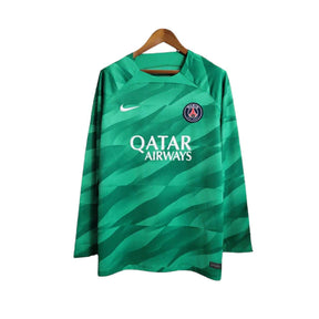Camisa Paris Saint-Germain Goleiro 23/24 manga longa - Torcedor Nike Masculina - Verde